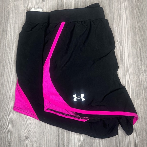 Under Armour - Fly By 2.0 - Black/Pink - Sz Medium - Picture 3 of 5